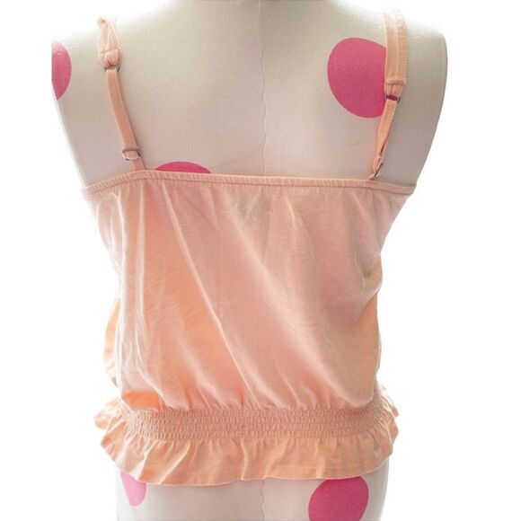 American Eagle Outfitters Cinched Hem Embroidered Button Front Tank Top Size Med - Picture 2 of 6